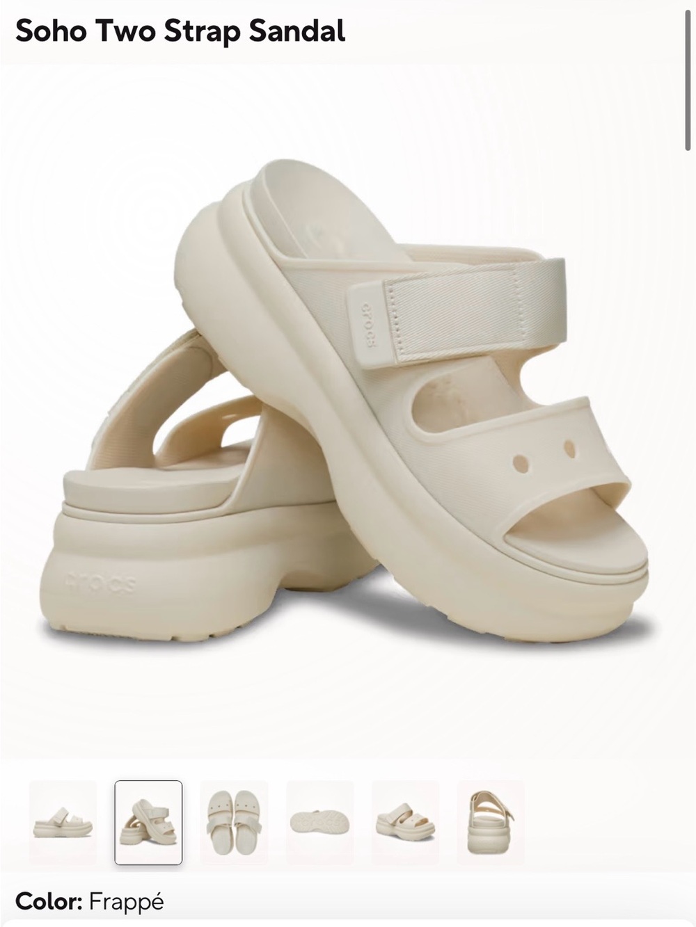 Crocs platform sandal